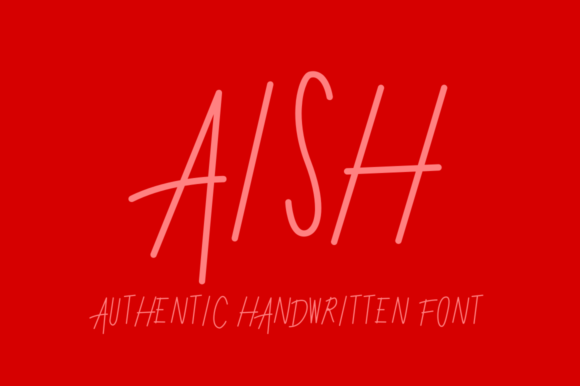 Aish: A Handwritten Typeface for Editorial Calm