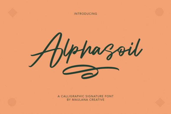 Alphasoil: A Handwritten Font for Elegant Branding
