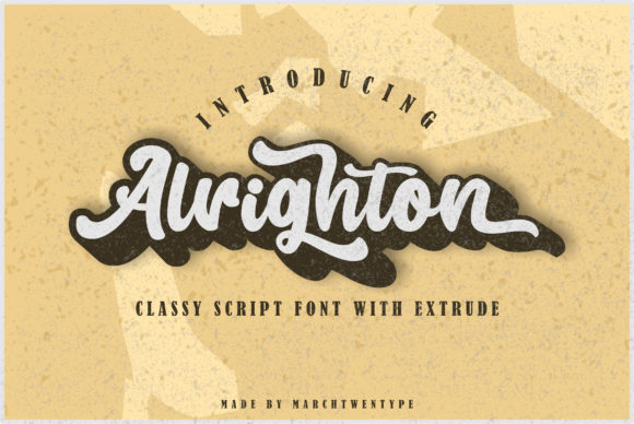 Alrighton: A Bold Handwritten Font for Web Design