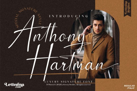 Anthony Hartman: A Refined Script Font for Modern Branding
