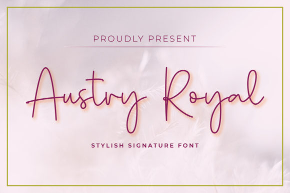 Austry Royal: The Perfect Script Font for Crafters
