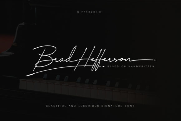 Brad Hefferson: An Elegant Script Font for Editorial Design