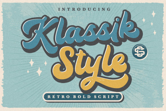 Klassik Style: A Retro Bold Script Font for Web Design