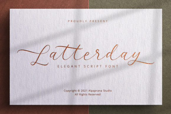 Latterday: A Luxury Handwritten Font for Crafters