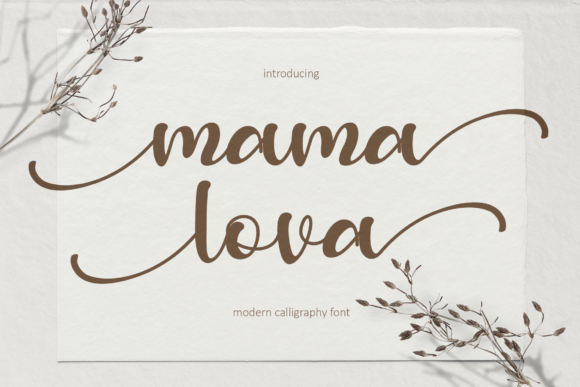 Mama Lova: A Handwritten Font for Editorial Design