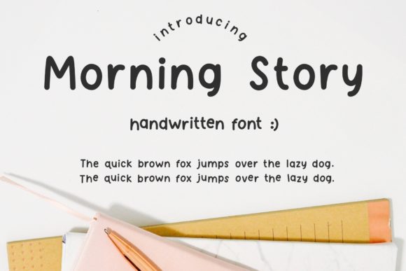 Morning Story Font for Web Design