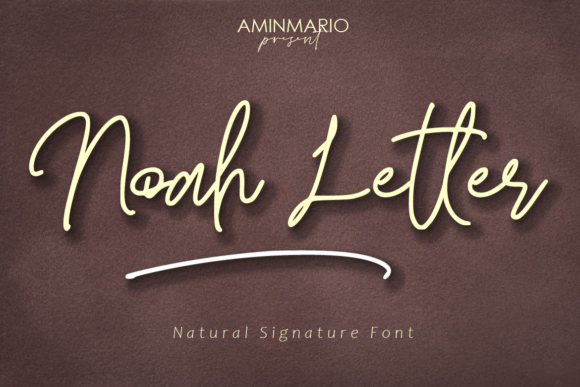 Noah Letter: A Stylish Handwritten Font for Web