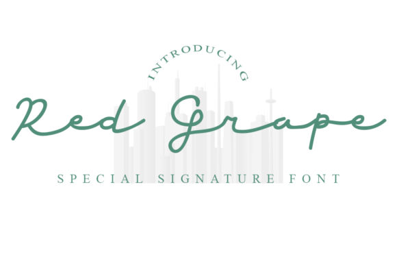 Red Grape: An Elegant Script Font for Editorial Design