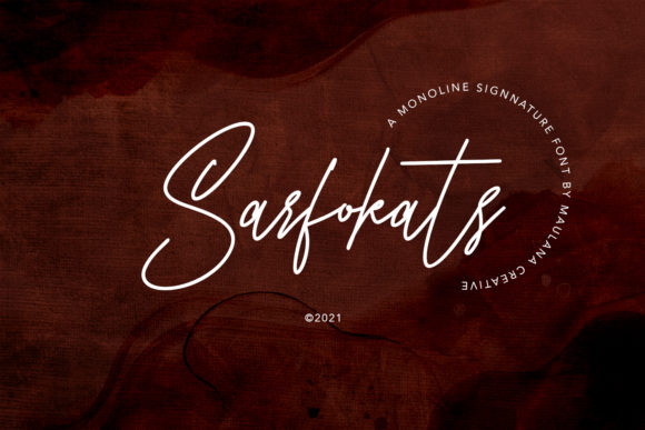 Sarfokats: A Delicate Script Font for Polished Branding