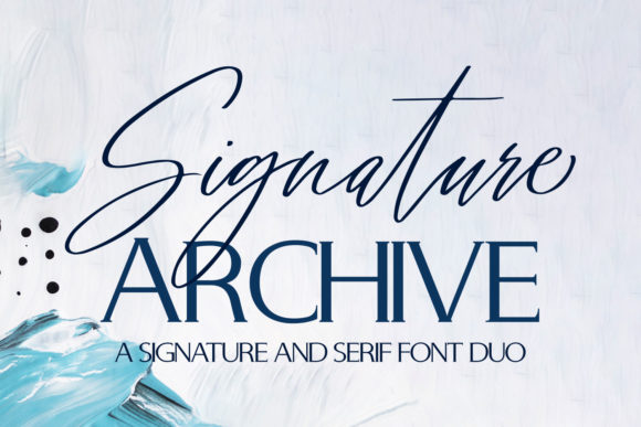 Signature Archive Typeface for Editorial Design