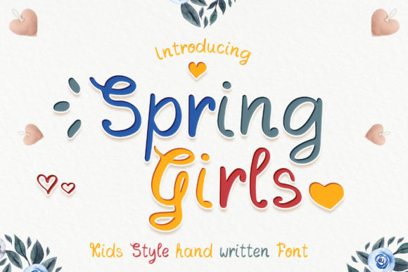 Spring Girls: A Whimsical Script Font for Editorial Design